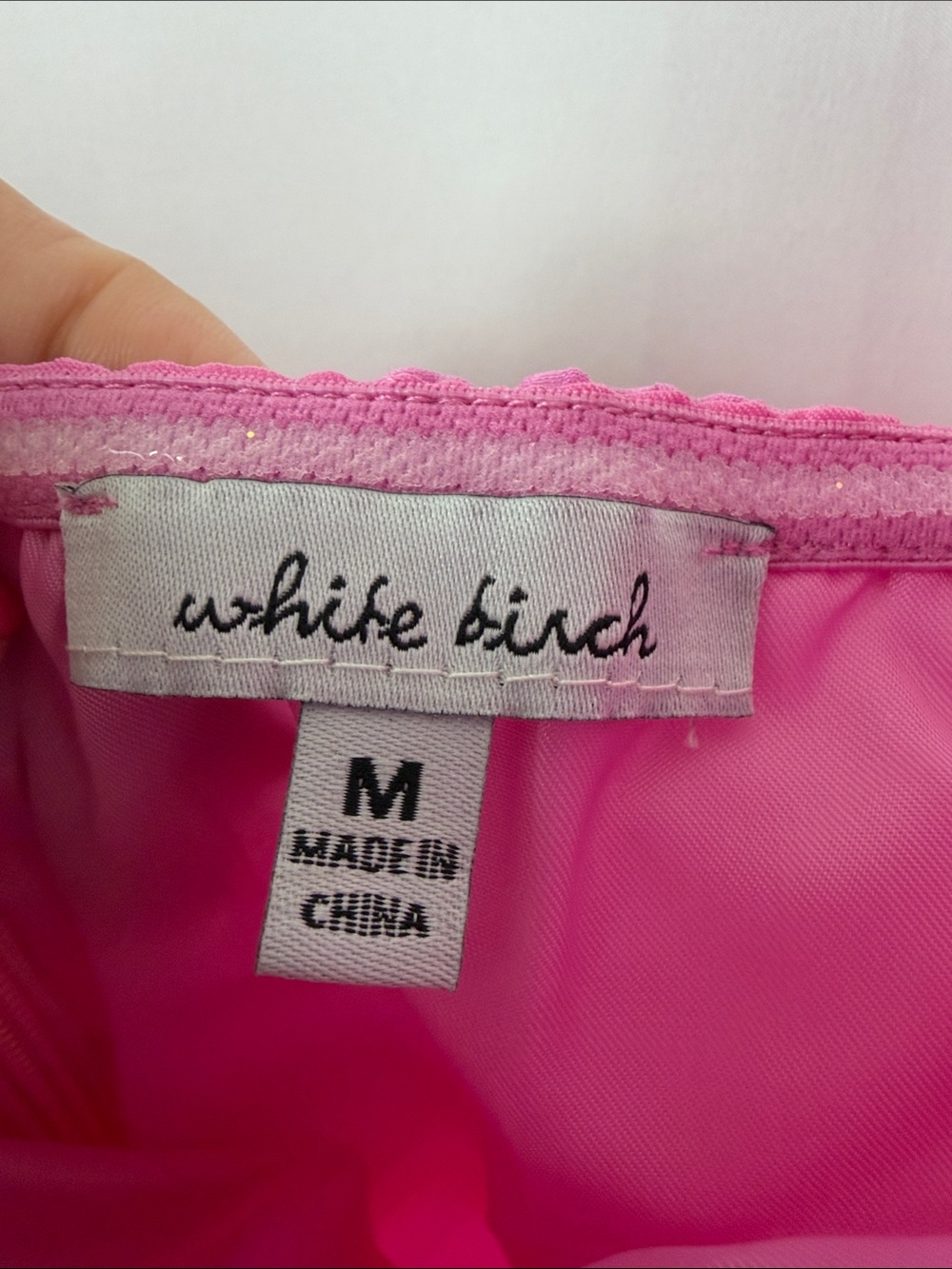 white birch Pink Ruffled Ruched Mini Dress - Picture 2 of 9